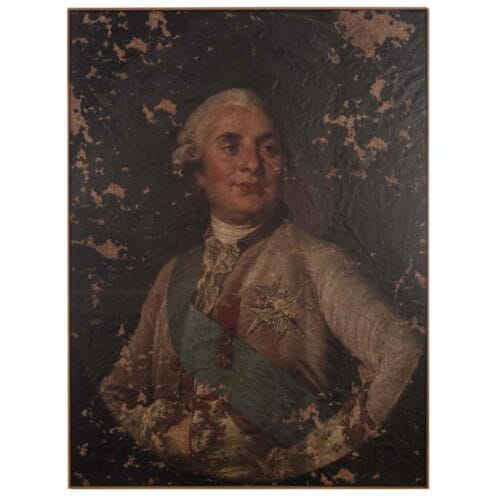 Blanc Mariclo Portrait tableau "Louis XVI" 80x60