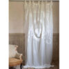 Blanc Mariclo Tenda in lino ricamata Dentelle 140x290