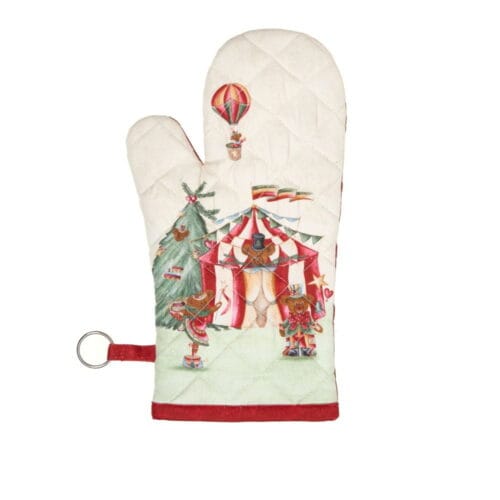 Nuvole di Stoffa Guantone double face Circo e Mongolfiera Bear Wonderland 19x32