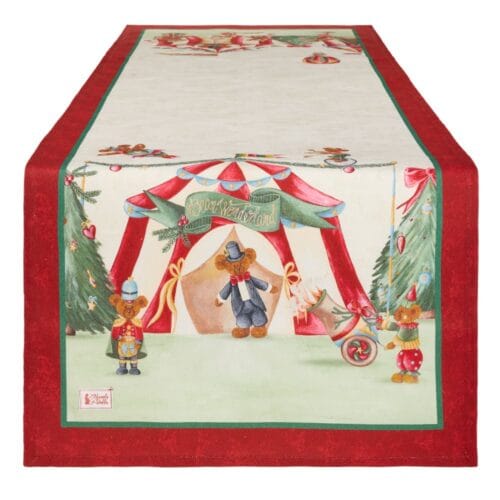 Nuvole di Stoffa Runner natalizio Bear Wonderland 50x150