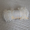 L'Atelier 17 Pouf imbottito a fantasia vichy Carina beige