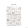 Shopper de papel estampado Toile de Jouy Blanc Mariclo