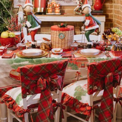 collezione natalizia nuvole di stoffa cartolina di natale