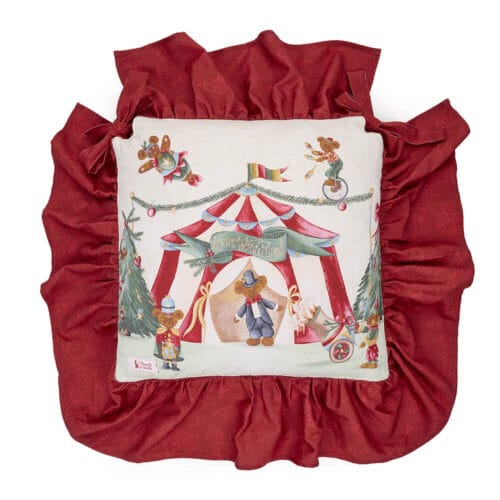 Nuvole di Stoffa Cuscino sedia natalizia Circo Bear Wonderland 40x40+15
