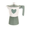Moka Caffè bianca e verde Collezione My Home di Nuvole di Stoffa