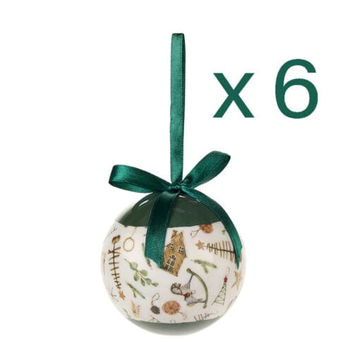 Alternative view of Set 6 Palline di Natale con Scatola a Forma di Stella - 🎠 Collezione Ricordi