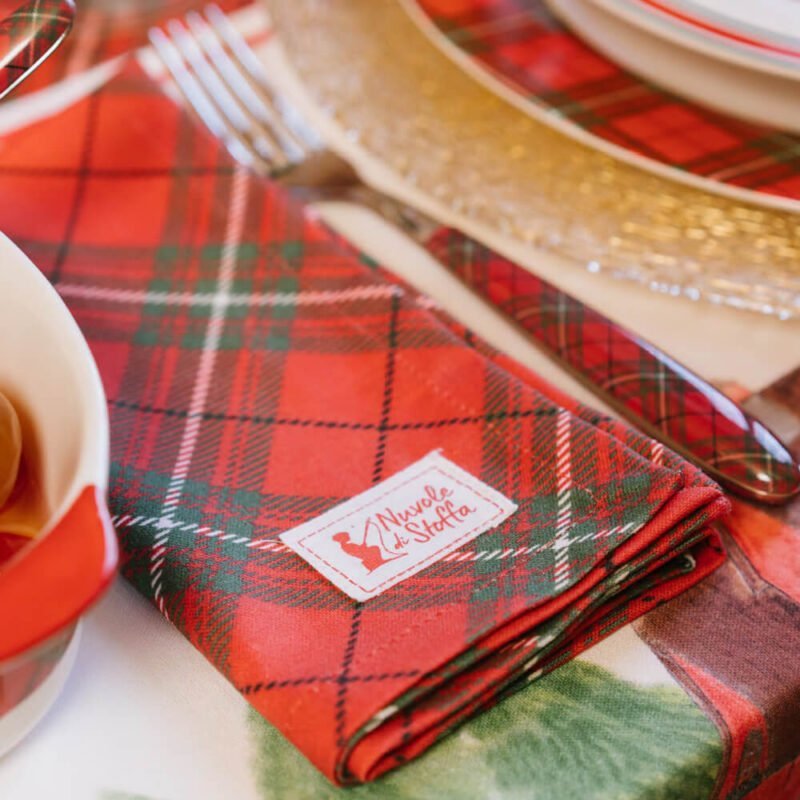 tovagliolo in tartan