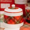 Nuvole di Stoffa Sucrier en Porcelaine Cartolina di Natale 270 ml