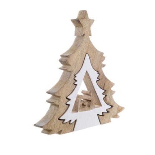 Alternative view of Decorazione natalizia Albero di natale in legno H 34 cm Blanc Mariclo