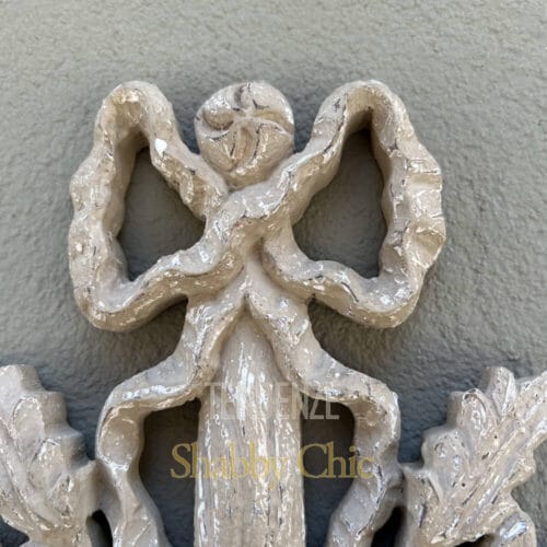 Alternative view of Blanc Mariclo Applique da parete shabby chic con fiocco 1 luce H 57 cm