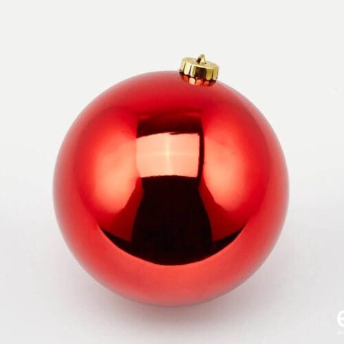 EDG Sfera di natale Rosso Lucido Diam 15 cm