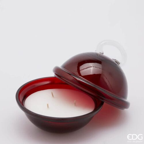 EDG Candela profumata sfera rossa essenza Oud