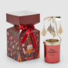 Candela Joyful con profumo, giostrina dorata, scatola regalo, 200 gr, vetro, altezza 9 cm, durata 32 ore.