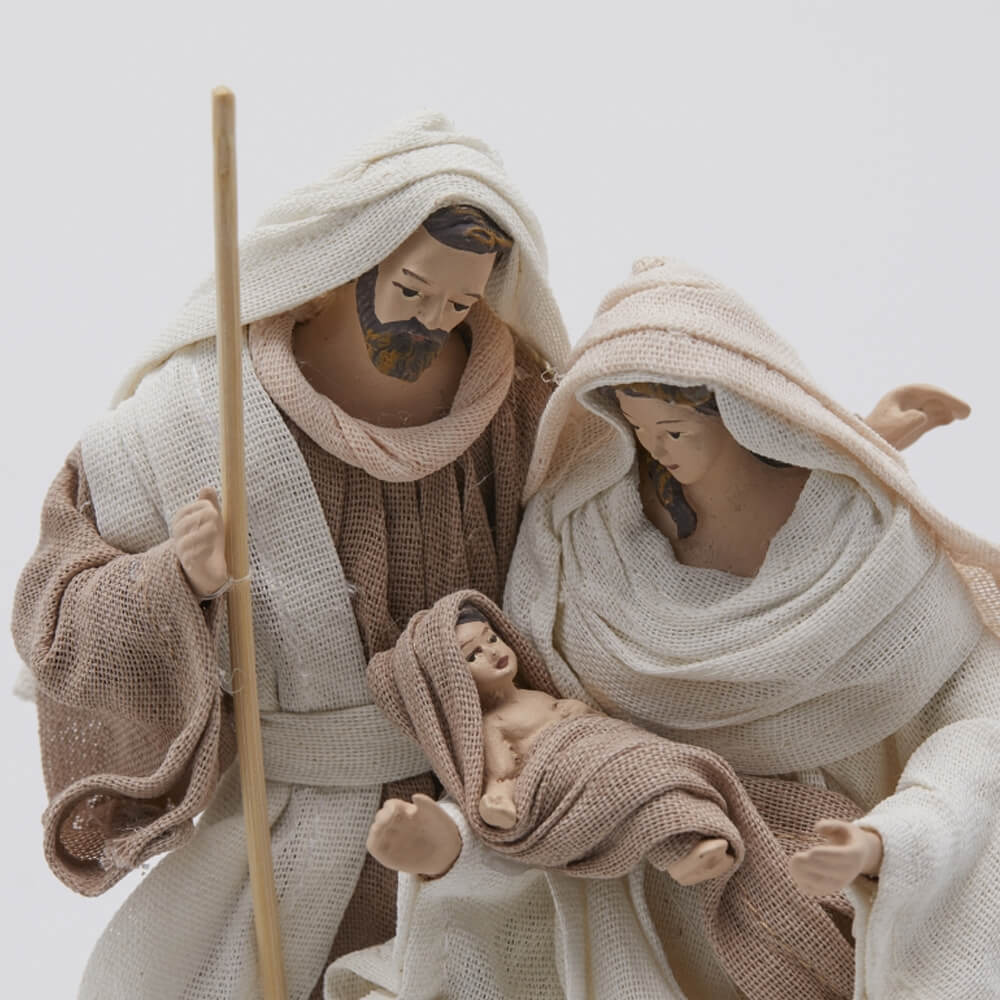 EDG Natività con base colori neutri H 17 cm - immagine 2