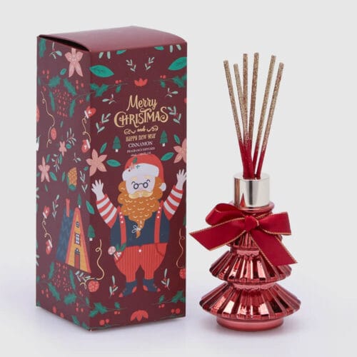 EDG Diffusore a Bastoncini a Forma di Albero di Natale JOYFUL 60 ml Cinnamon