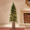 EDG Albero di Natale Slim illuminato H 150 cm e 260 Mini LED