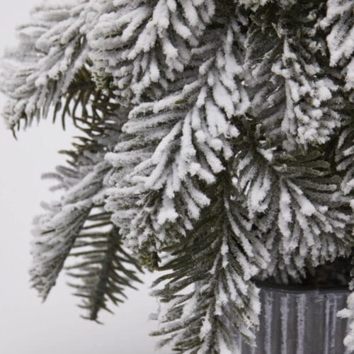Alternative view of EDG Pinetto Innevato con vaso h 50 cm