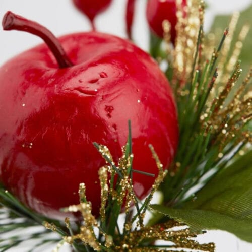 Alternative view of Branche décorative de Noël avec baies et pomme EDG