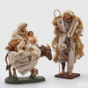 Set natività due pezzi con mulo EDG, altezza 36 cm, decorazione natalizia elegante.