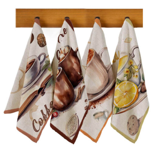 Canovacci stampati con Tazze 50x70- 4 modelli