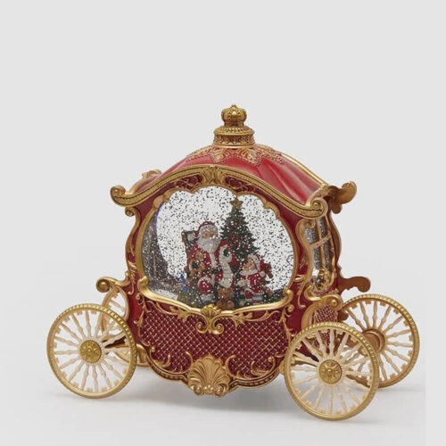 carrozza con babbo natale luci e led edg 2