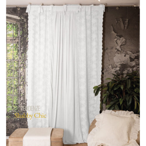 Chez Moi rideau draperie Etoile Corinthienne 150x290 Blanc Naturel