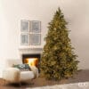 Albero di Natale Pino Argentato EDG con 5.000 MiniLED, altezza 240 cm, diametro 166 cm, con telecomando, dimmer e giochi di luce.