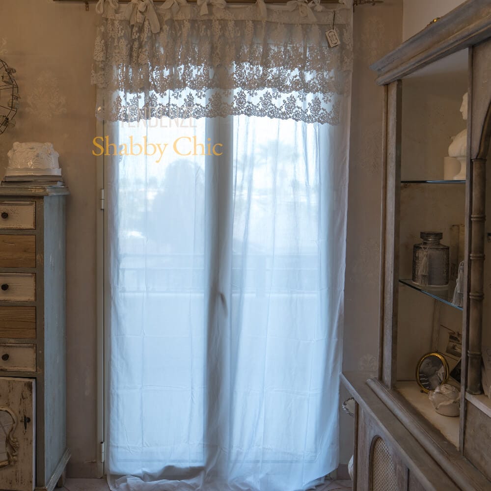 Mantovana Rustica Con Orso - Tenda Decorativa Per Cucina E Casa (137x45 Cm)