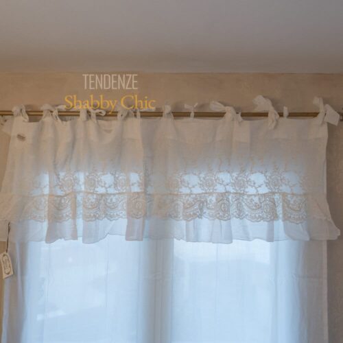 Mantovana Etoile in pizzo Corinzio bianco naturale 160x55 cm - Chez Moi