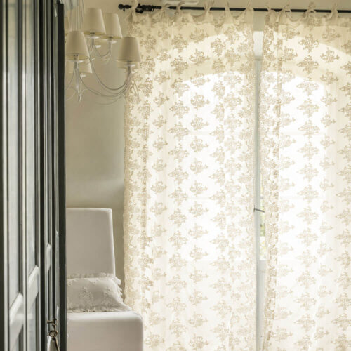 tenda shabby chic in pizzo firmata chez moi