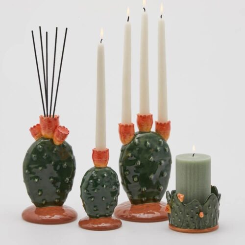 Alternative view of EDG Candelabro in Ceramica Fico d'India