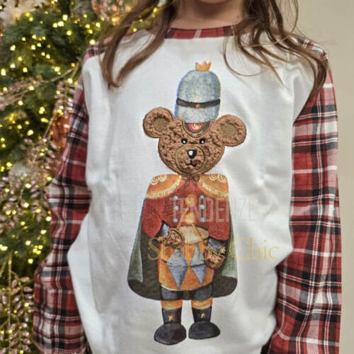 Alternative view of Pigiama Natalizio Bimbo/Bimba - 🎪 Collezione Bear Wonderland di Nuvole di Stoffa