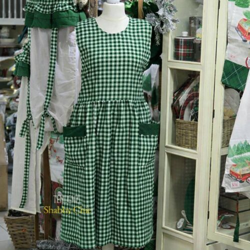 L'Atelier 17 Tablier Country Chic  Love Forest Verde Bosco