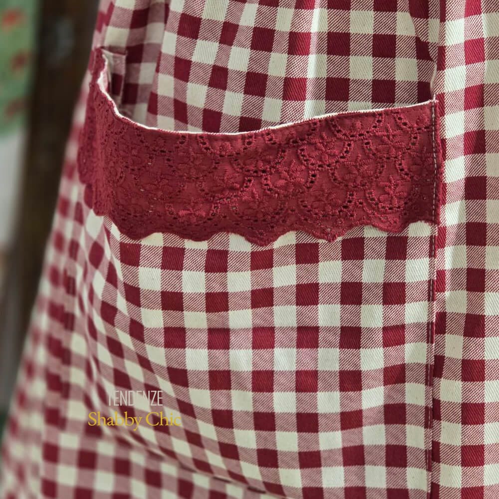 Country Chic Tablier L'Atelier 17 Love Forest de Algodón - Imagen 4