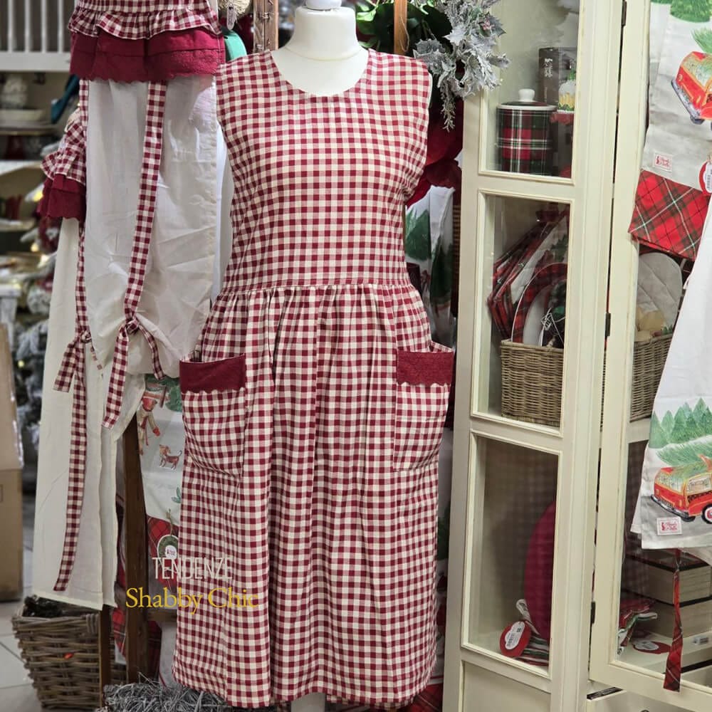 Country Chic Tablier L'Atelier 17 Love Forest de Algodón