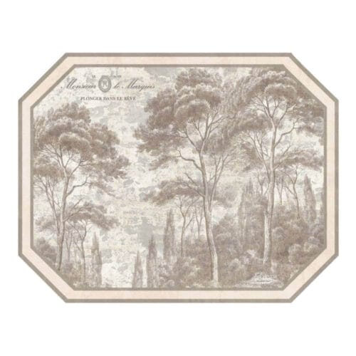 Tovaglietta in vinile 43x33 cm, resistente e dal design pratico.