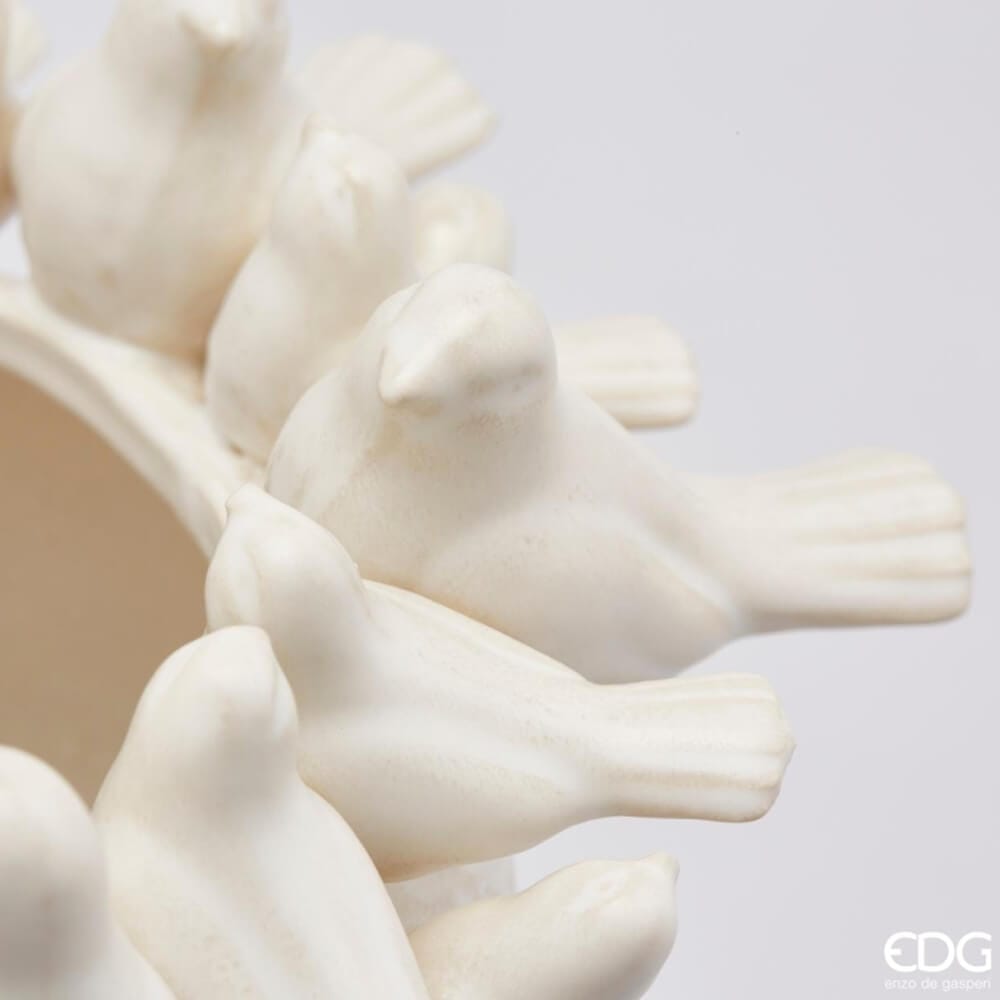 EDG Vaso Colombi in Ceramica Bianca H26 D32 4 EDG Vaso Colombi in Ceramica Bianca H26 D32 - immagine 4