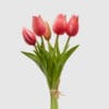 EDG Bouquet 5 Tulipani Rosa H 26 cm