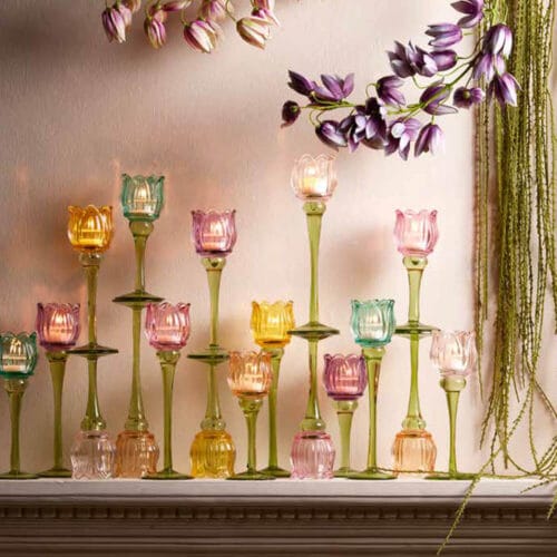 Bougeoir Tulipe EDG H 19 P 8 cm - 6 Couleurs – Image 3