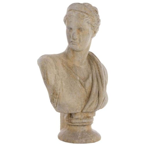 Busto decorativo in resina dallo stile classico, collezione 
