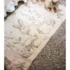 Tapis Blanc Mariclo à Franges 60x120 cm - Le Jardin des Lapins