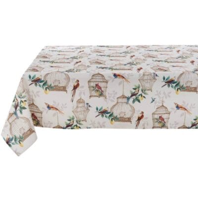 Tovaglia Blanc Mariclò Tropicale Pappagalli - 145x220 cm