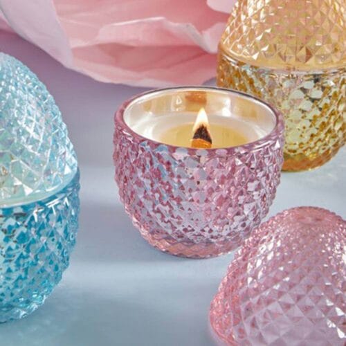 Alternative view of EDG Candela Profumata Uovo Moroccan Rose H12 D8 105g