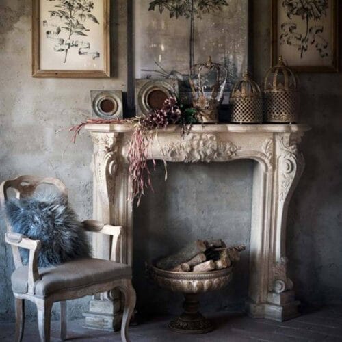 Alternative view of Blanc Mariclo Cornice Camino Fragonard 142x122 cm