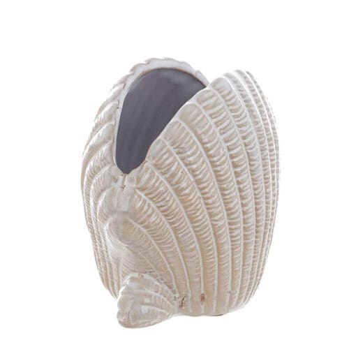 Alternative view of Blanc Mariclò Decoro Conchiglia in Ceramica 16x14 cm