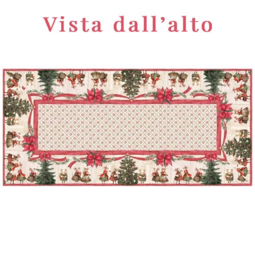 Alternative view of Blanc MariClò Mantel de algodón 150x320 cm Cuento de Navidad