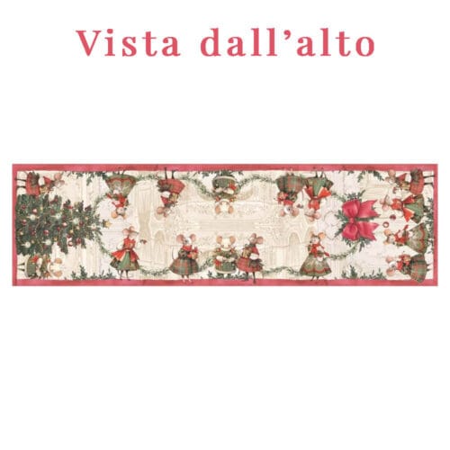 Alternative view of Blanc MariClò Camino de mesa Cuento de Navidad 50x180 cm