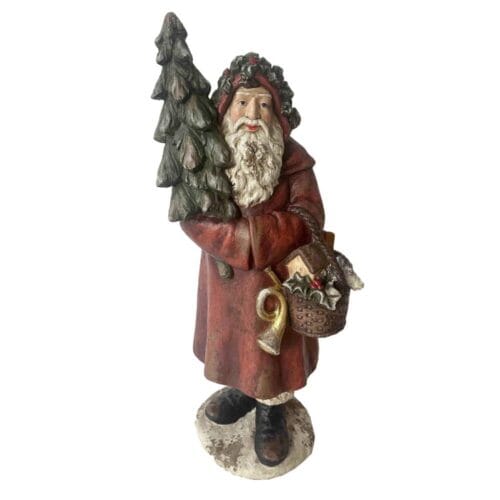 Blanc Mariclò Babbo Natale Cesto h 95 cm Adagio d’Inverno