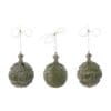Blanc Mariclò Set 3 Sfere 10 cm Selva Antica