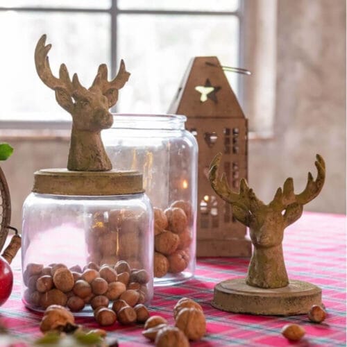 Blanc Mariclò Barattolo Renna Selva Antica h 39 cm 5 A38386 2